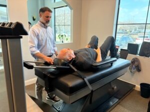 Bulging disc treatment near Plano, TX using non-surgical spinal decompression therapy.