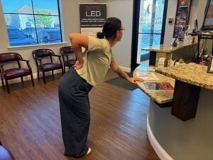 Herniated disc with sciatica after pickleball at Chiropractor in Frisco