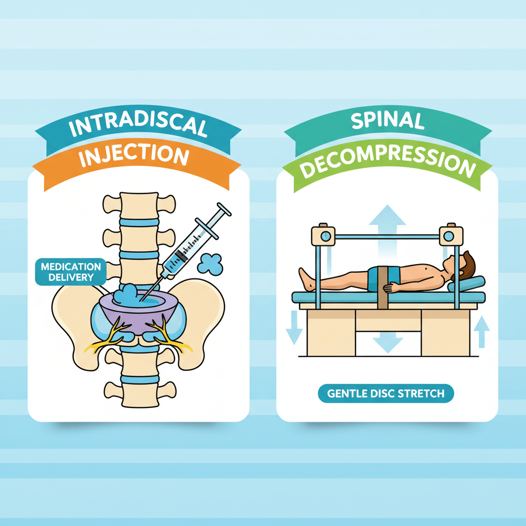 Disk Injection Intradiscal Injections vs Spinal Decompression | What Works?